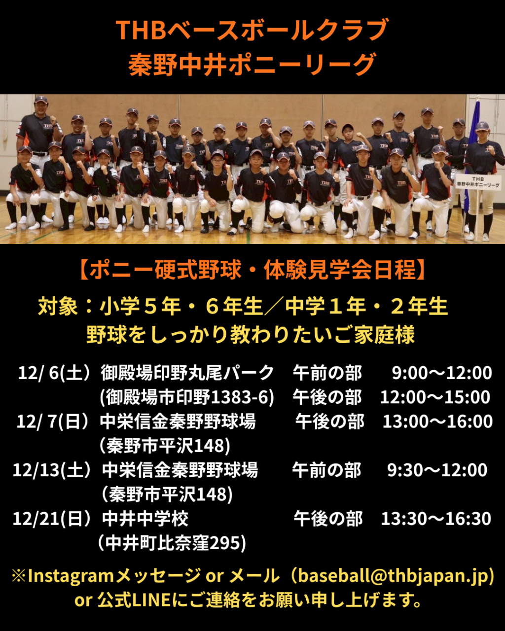 THBベースボールクラブ 秦野中井ポニーリーグ (1)